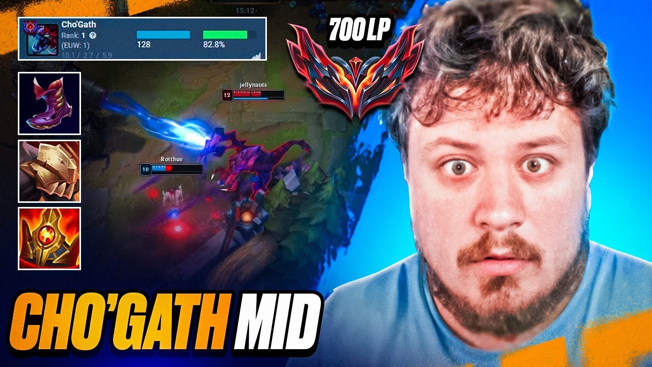 Full hareket hızı Cho'Gath mid oynayarak GM 700 puan olan oyuncu