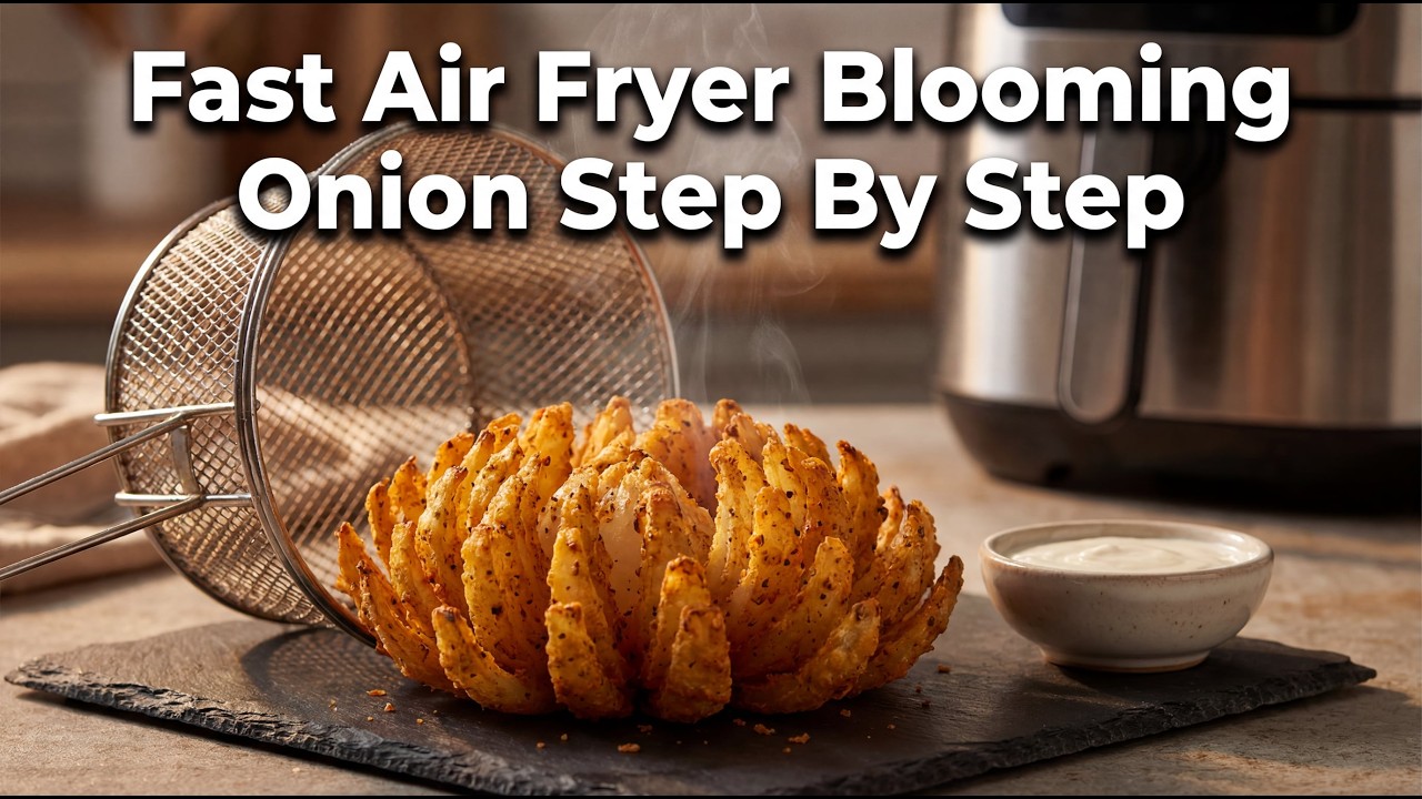 Fast Air Fryer Blooming Onion Cooking Guide Step By Step
