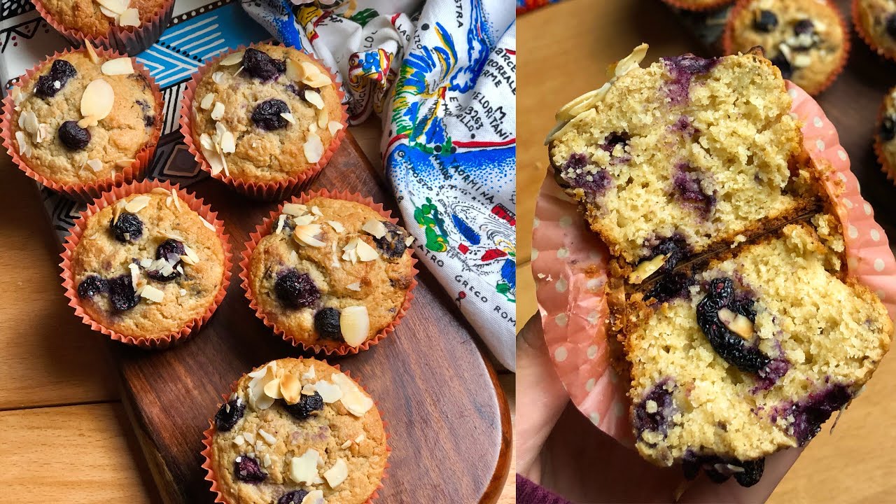مافن صحيه بالليمون و بلوبيري و دقيق الشوفان 😋🧁