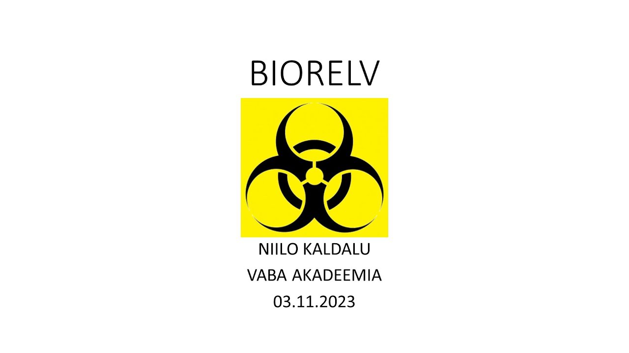 Vaba Akadeemia loeng 3.11.2023 Niilo Kaldalu: 