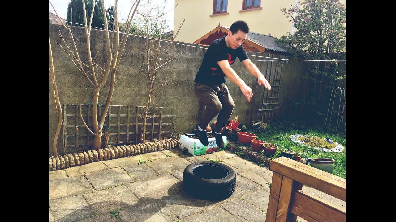 Kung Fu Stance Workout with Tyre - 4