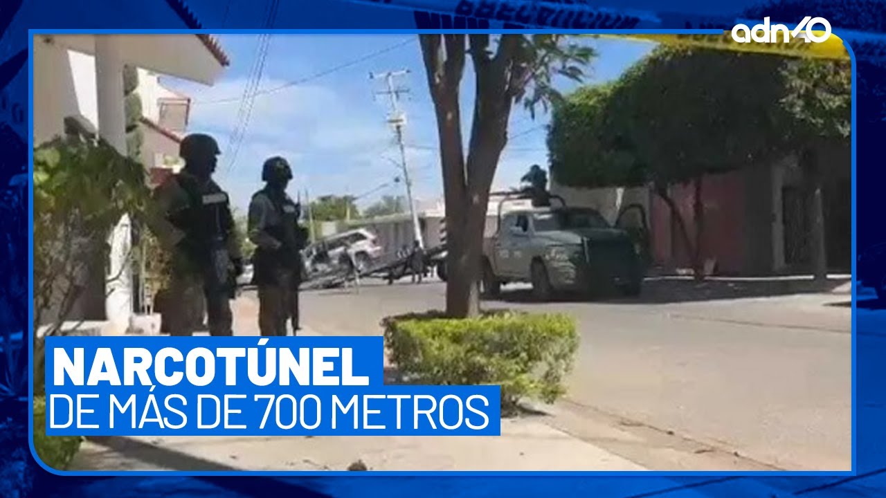 Hallan narcotúnel de 700 metros en Culiacán, que podría conectar varias casas
