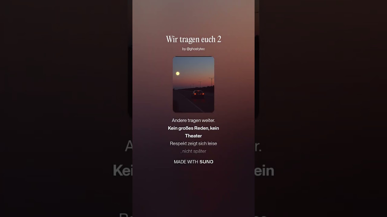 Wir tragen euch