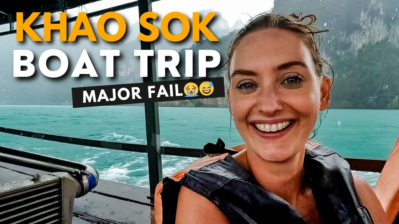 Don’t make THIS mistake! Our Khao Sok Lake Boat Tour Experience - Thailand Vlog