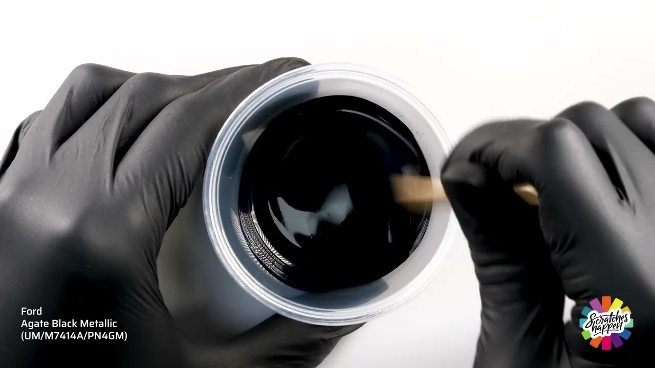 Ford Agate Black Metallic (UM/M7414A/PN4GM) Touch Up Paint &mdash; OEM Formula Color Mixing