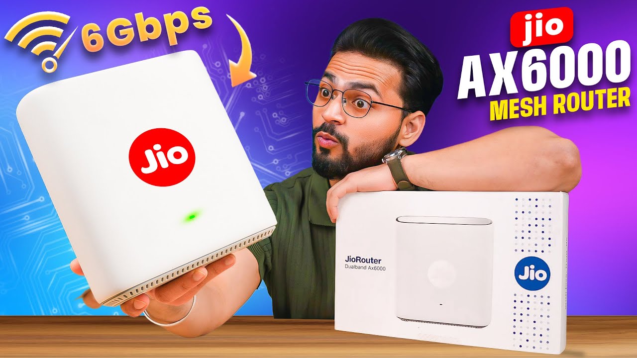 Jio WiFi 6 Router Review 🚀 | Speed Upto 6 Gbps 🤯  | Jio Router AX6000 ⚡