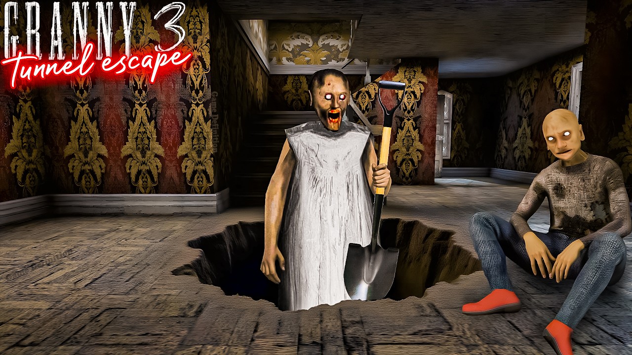 Granny 3 Remake Tunnel Escape | grandpa granny wala game definition hindi granny game video game