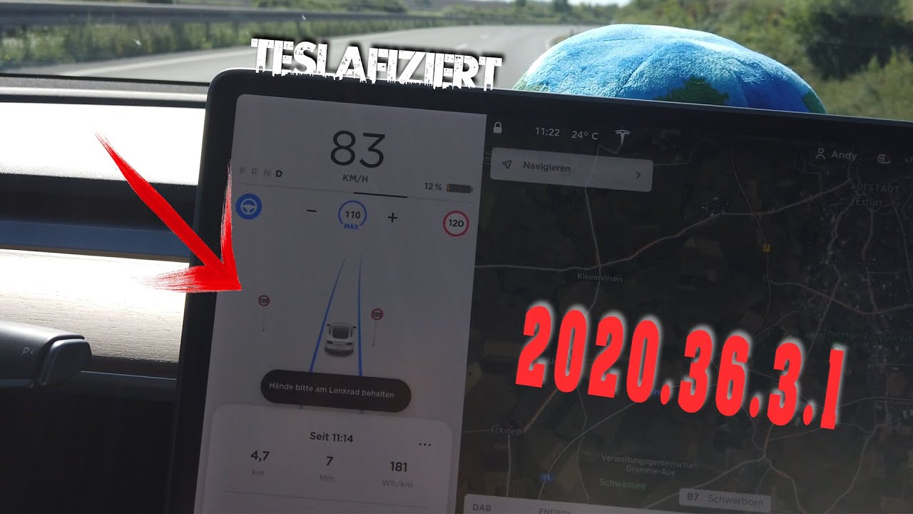 Tesla Model 3 | Geschwindigkeitsbegrenzungsschilder - Update 2020.36.3.1 in #Deutschland