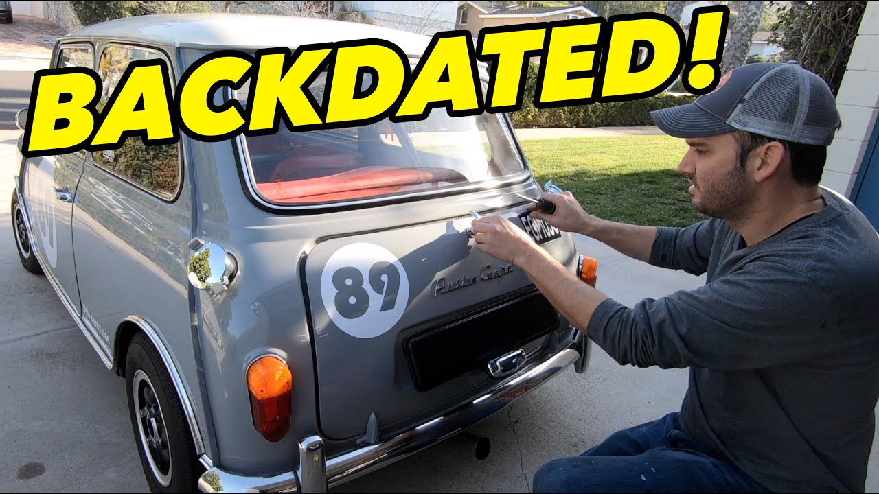 Backdating The Mini - Installing The New Boot Lid