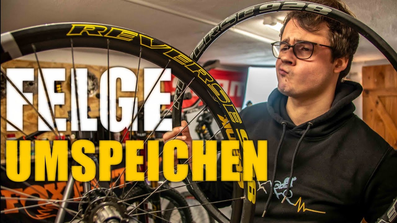 Fahrrad Felge umspeichen und zentrieren - ausführlicher Workshop