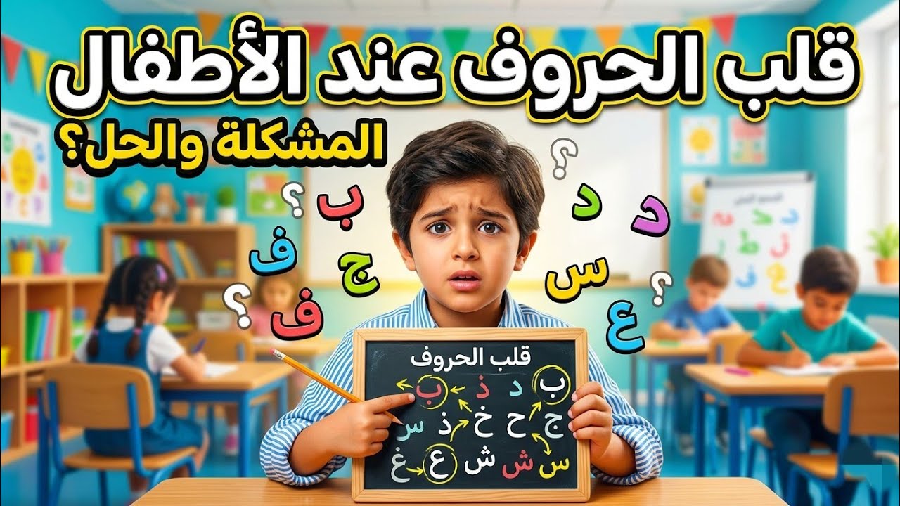قلب الحروف عند الاطفال