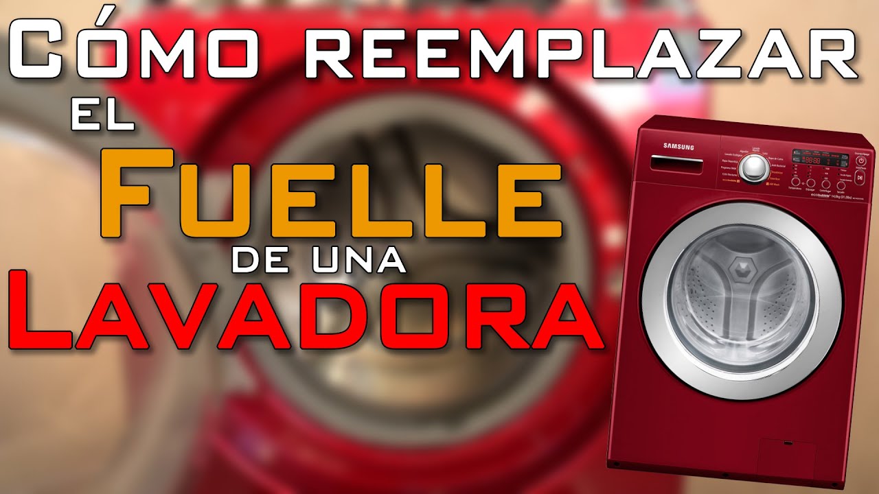 Cómo reemplazar el FUELLE(empaque) de una LAVADORA de carga frontal (Samsung, LG y otras)
