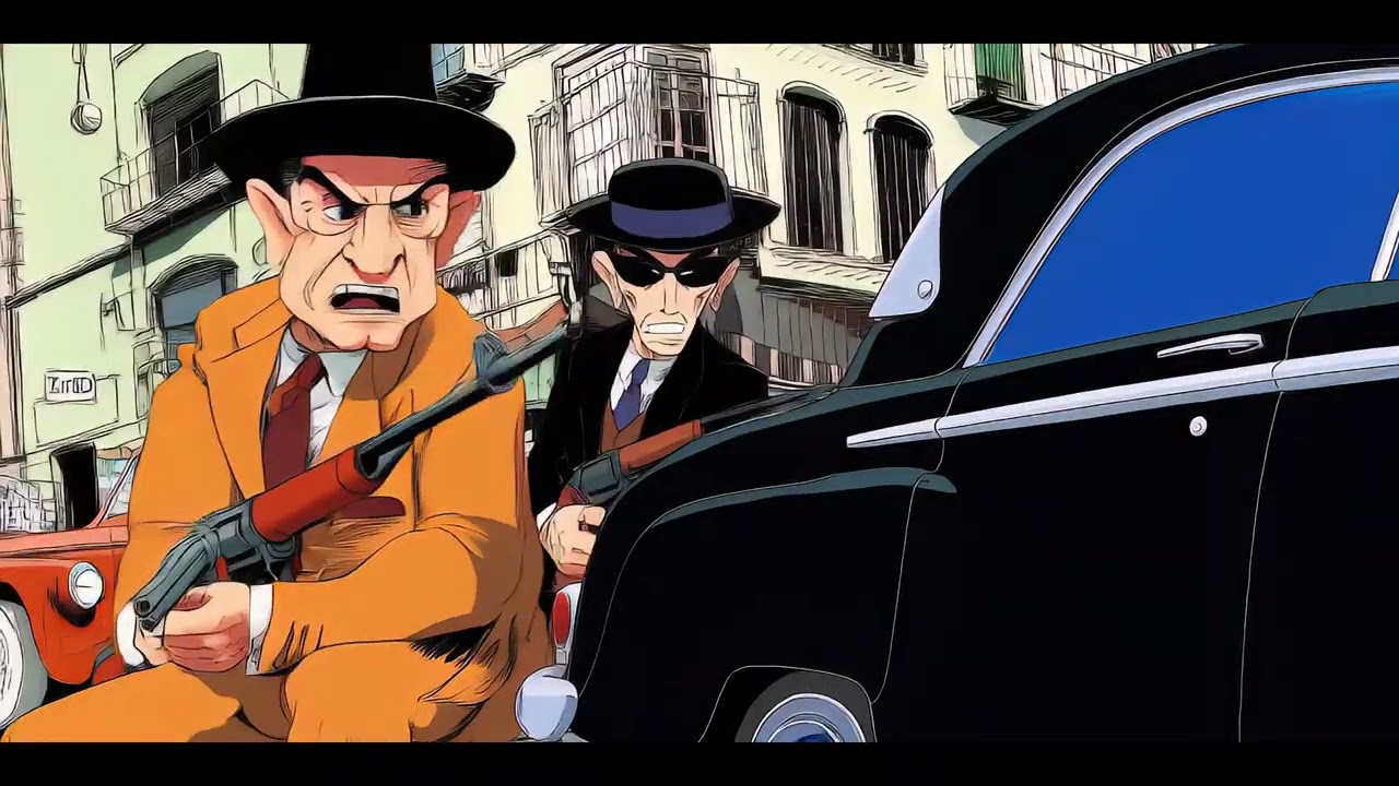 🔥 Classic Gangster Noir | 1940s Crime Animation in Action! 🔥