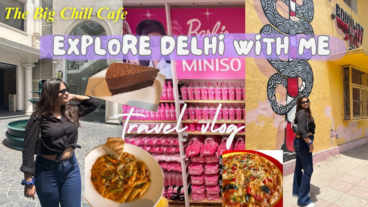 Explore Connaught Place with me😁| The Big Chill Cafe🍕🍰| Lodhi Art Street😍