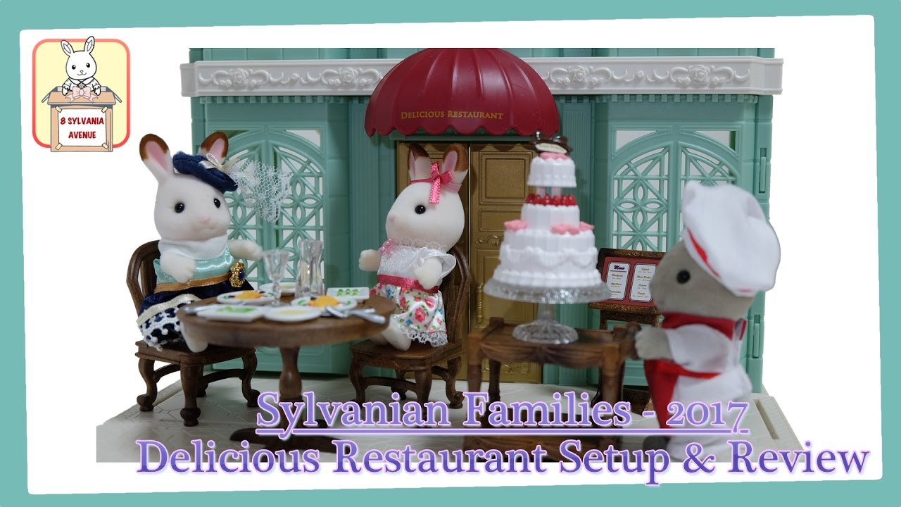 SYLVANIAN FAMILIES CALICO CRITTERS - New 2017 - Delicious Restaurant SETUP & TOY REVIEW