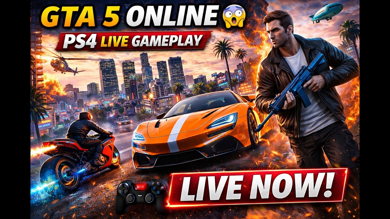 GTA 5 Online PS4 LIVE – Los Santos Is Going Crazy! 😳