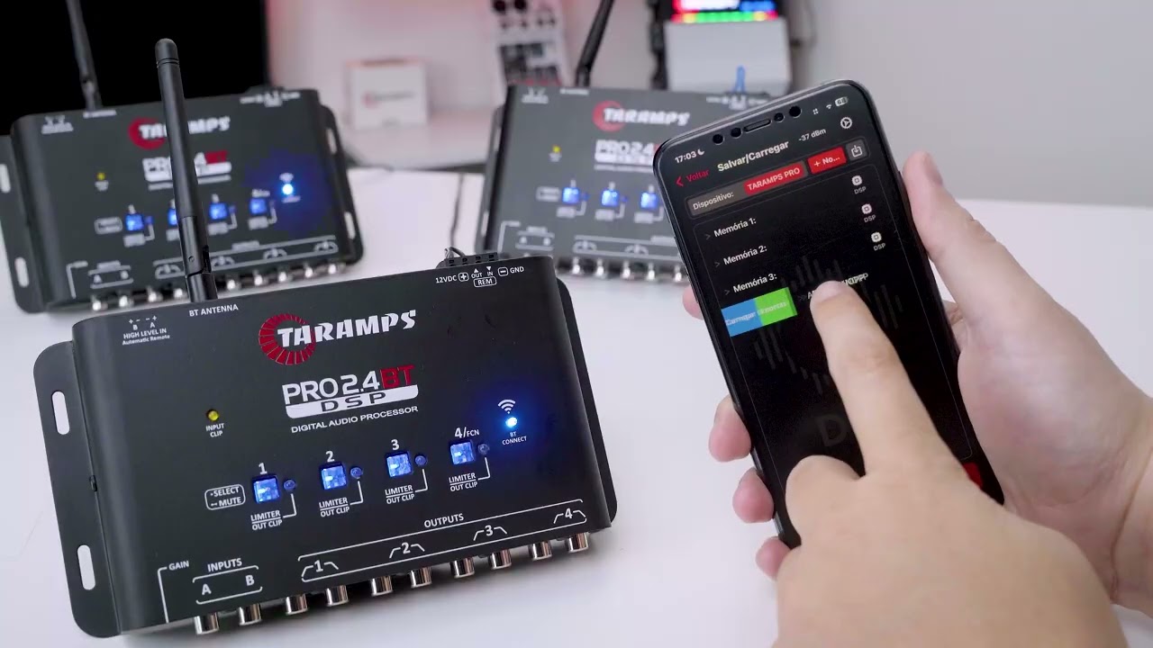 TECH INFO - LANZAMIENTO DSP PROCESADOR DE AUDIO TARAMPS PRO2.4BT - CONECTIVIDAD BLUETOOTH