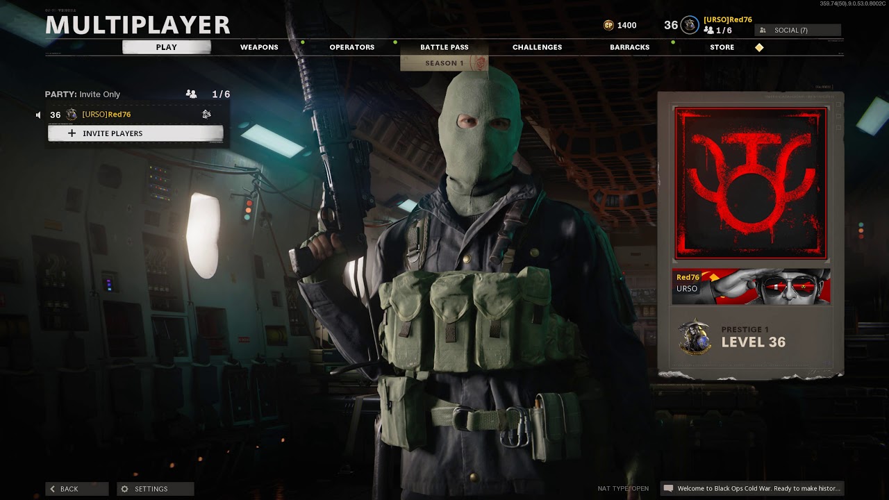 Call of Duty: Black Ops Cold War - Main Menu - Campaign - Multiplayer - Zombies (Music)
