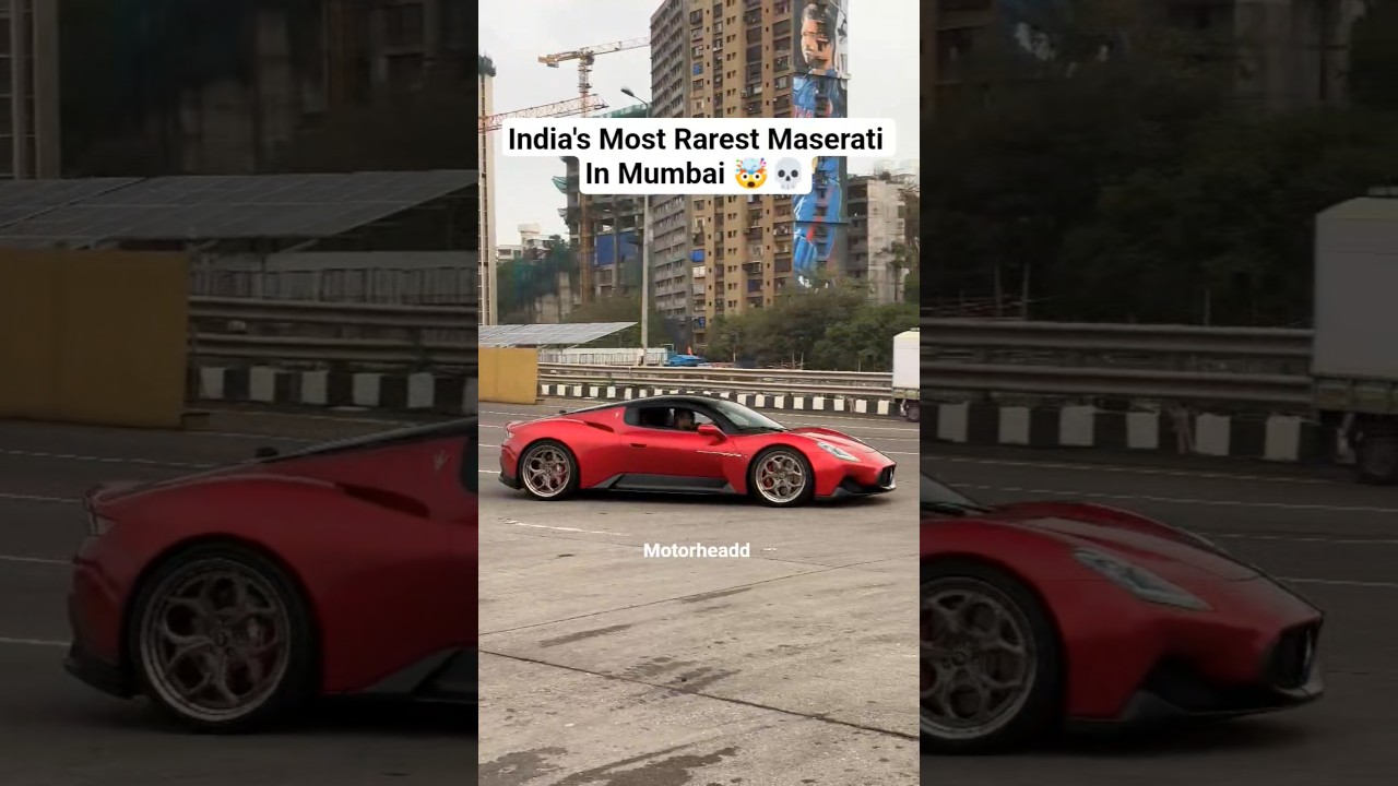1 of 2 Maserati Mc20 In Mumbai 🤯 #viral #automobile #shortvideos #trending #shorts #short #maserati