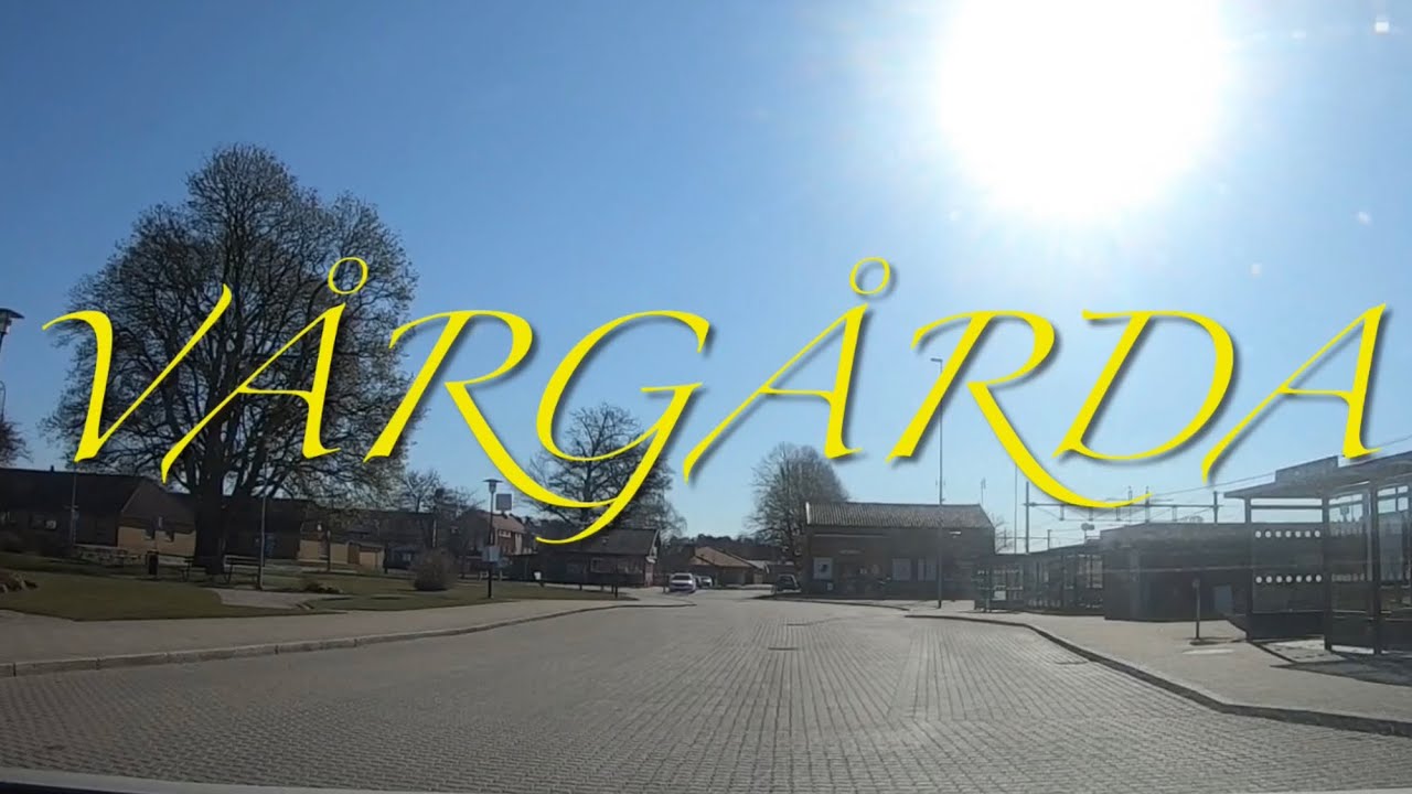 Vårgårda,   Sweden. Dashcam driving.