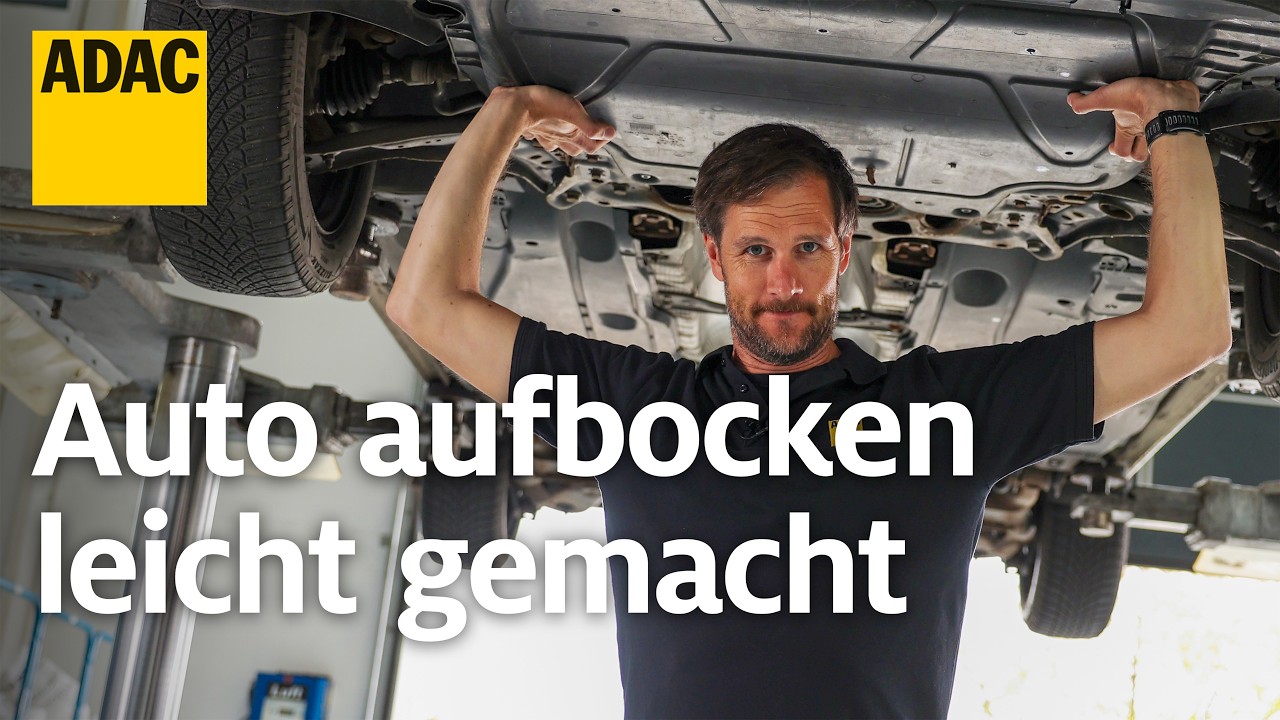 Auto richtig aufbocken: Fünf Methoden zum sicheren Anheben mit und ohne Hebebühne | ADAC