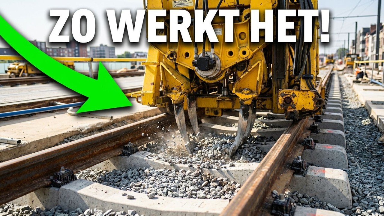Railway  tamping machine That's how it works