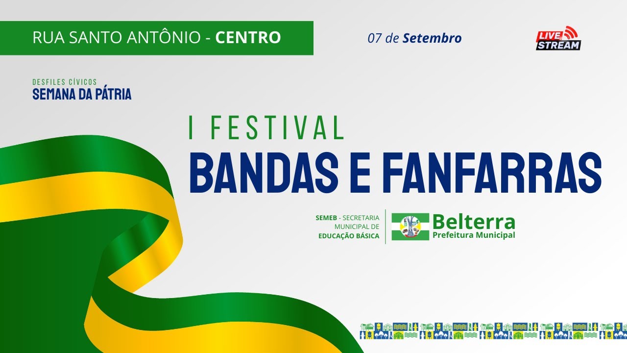 07/09 Desfile de Bandas e Fanfarras de Belterra (Ao Vivo) 2025