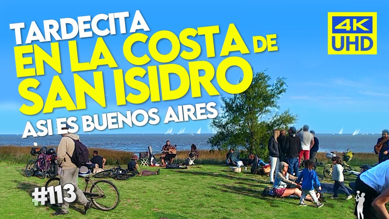 🔴 COSTANERA de SAN ISIDRO  ACASSUSO - Buenos Aires Argentina. Una tarde en la costa de SAN ISIDRO
