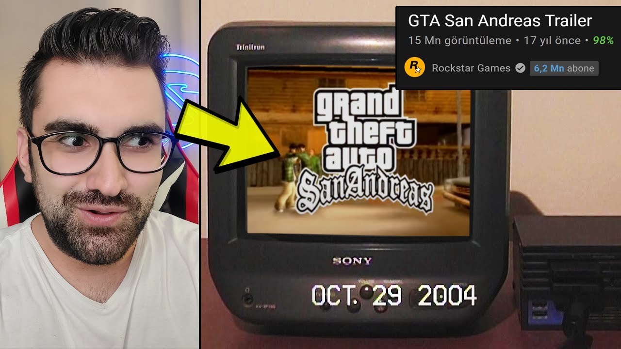 GTA SAN ANDREAS 'IN 17 YIL ÖNCEKİ İLK TANITIMINI İZLEDİM ! BAKIN NE VAR ?