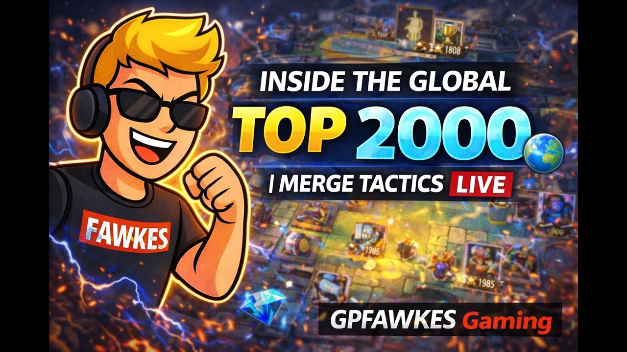Inside the Global Top 2000 🌍 | Merge Tactics LIVE (Portrait)