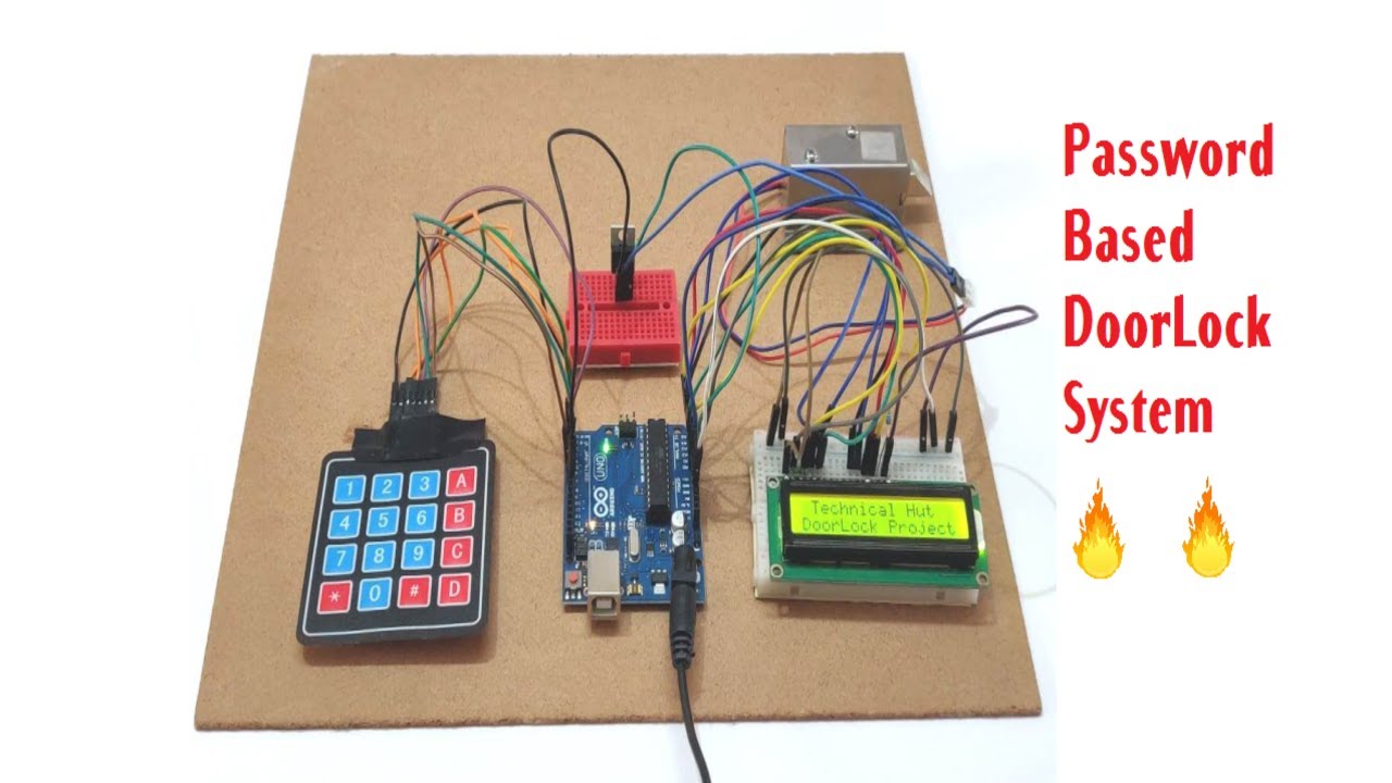 Keypad Based Door Lock System using Solenoid and MOSFET | Arduino project