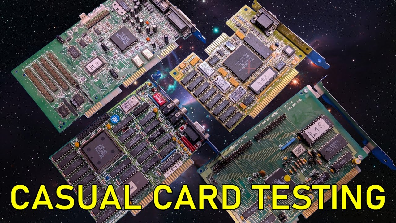 Casual ISA Card Testing: Paradise EGA, IDE/Floppy+XTIDE, Paradise VGA and a Crystal sound card