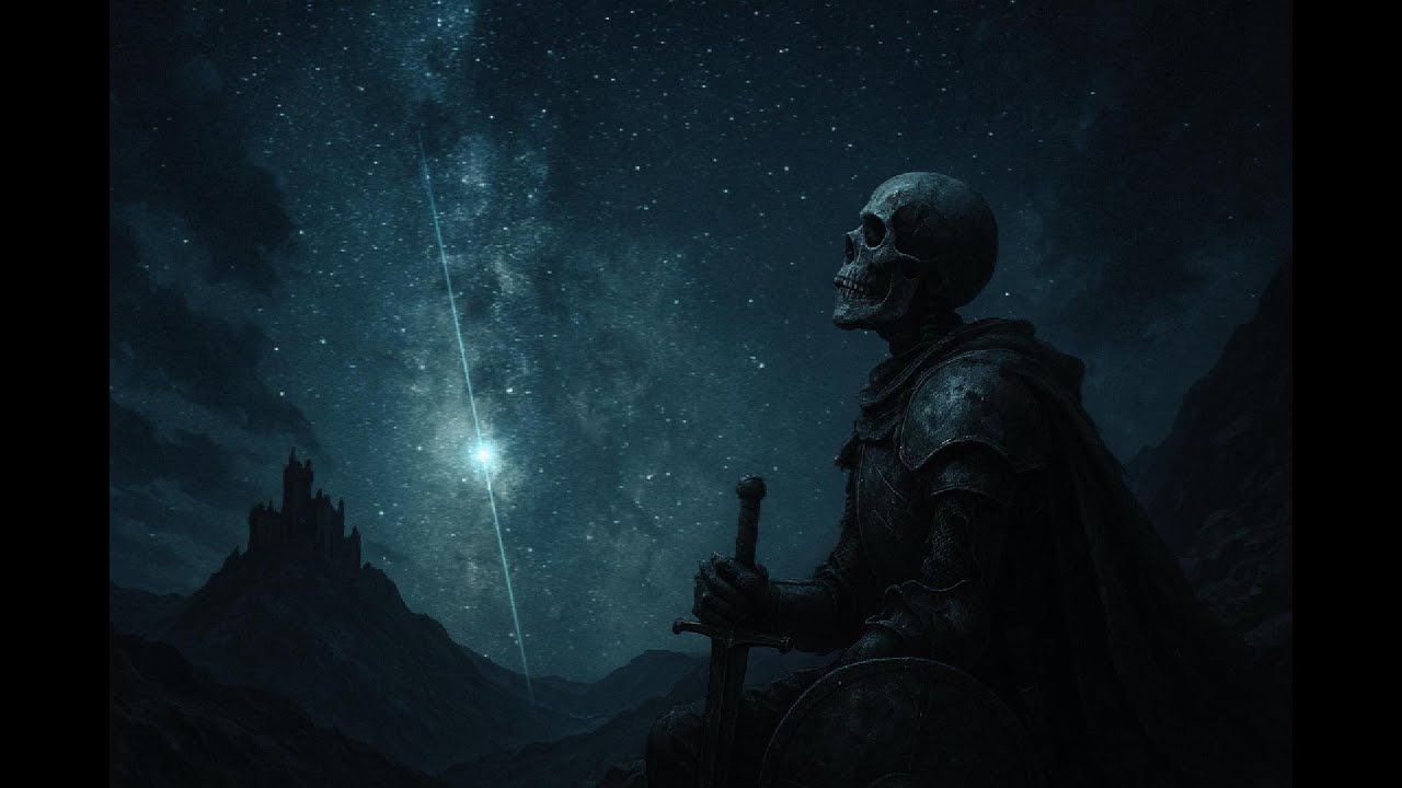 2 Hour Lo-Fi Ambient Dark Fantasy  Skeleton Knight | Meditation, Sleep & Focus Music Under the Stars