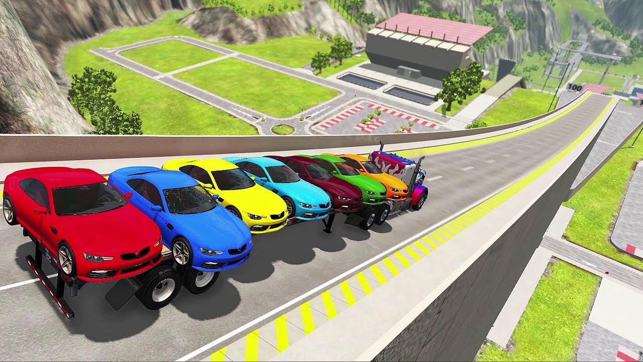 EPIC High Speed CAR JUMPS - BeamNG Drive - Car Jumps #1