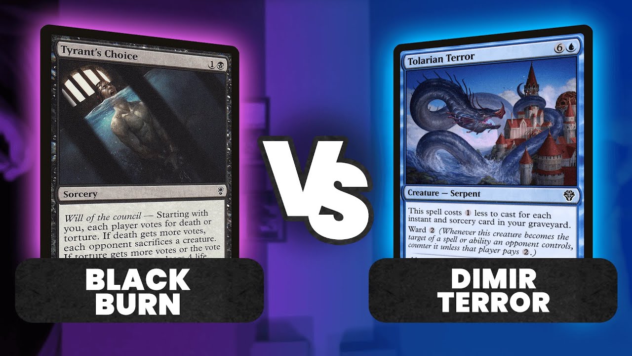 BLACK BURN vs. DIMIR TERROR | Magic: The Gathering (Pauper Gameplay IRL)