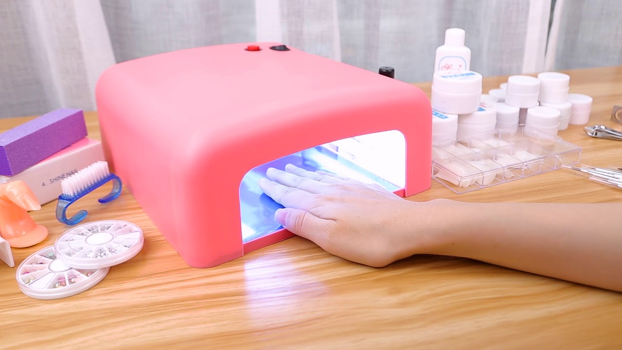 36W Cure Lamp Dryer UV Gel Nail Tools Full Set