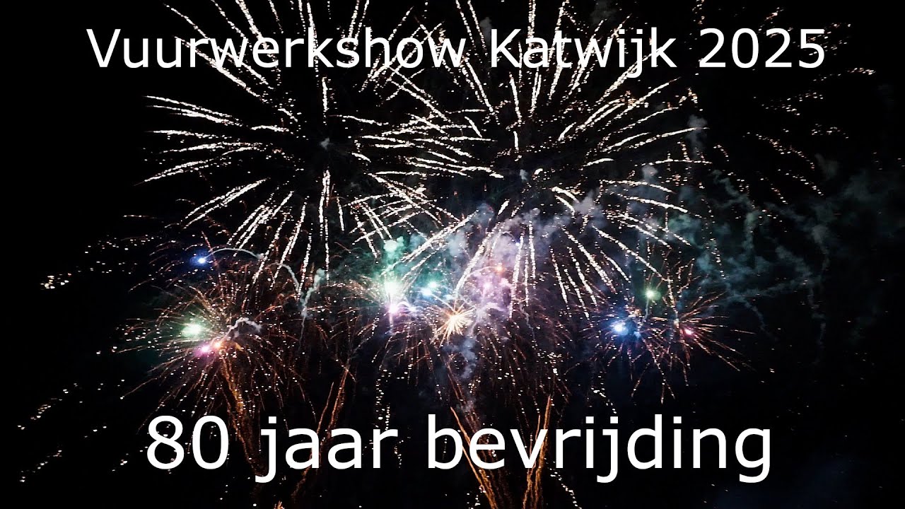Vuurwerkshow Katwijk 2025 | 80 jaar bevrijding | Evento Fireworks ism Pyro Freaks Katwijk | Mascleta