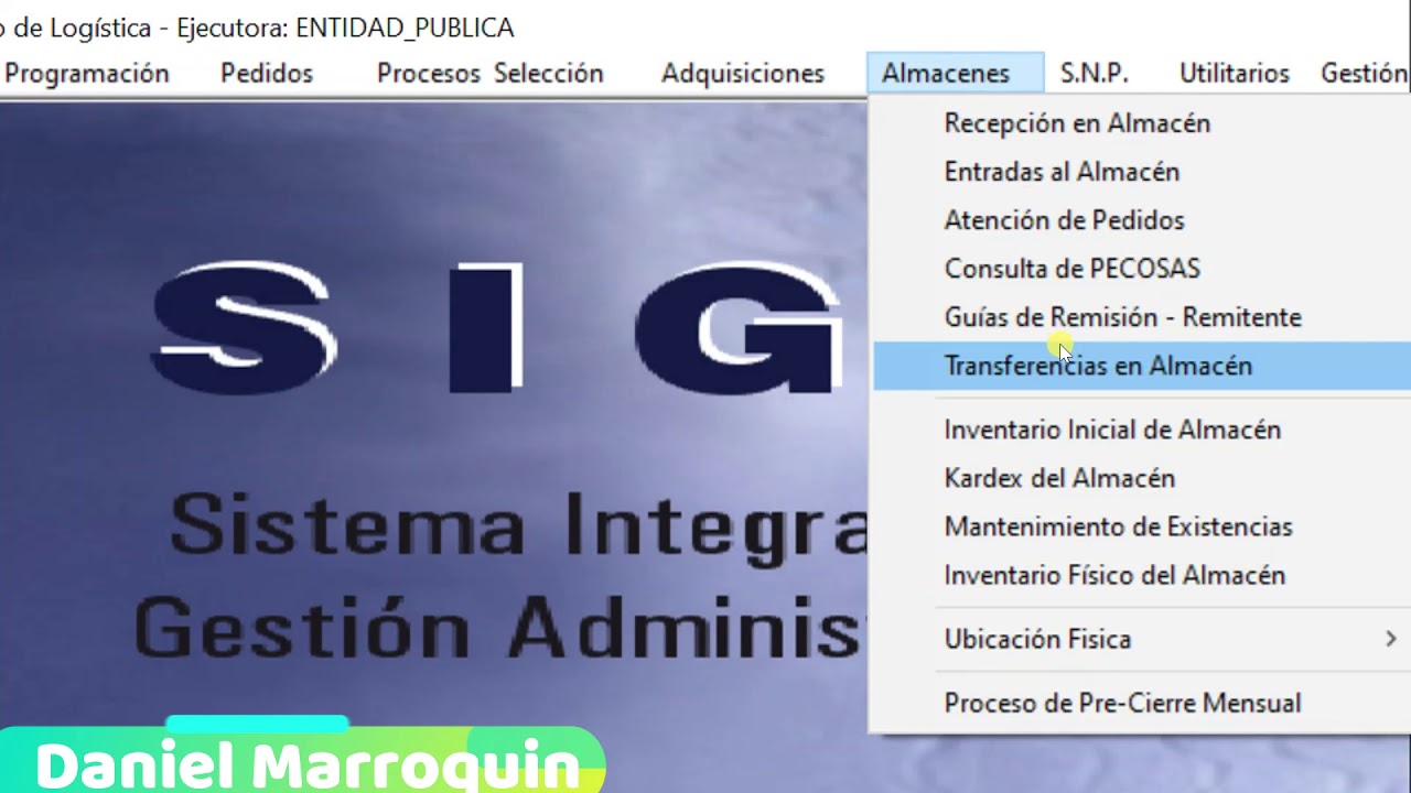 CIERRE Y APERTURA DE ALMACEN