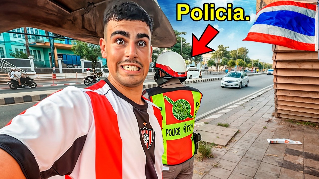 ¡Me Multan! Primer Día con Moto por Tailandia... 🛵🚨