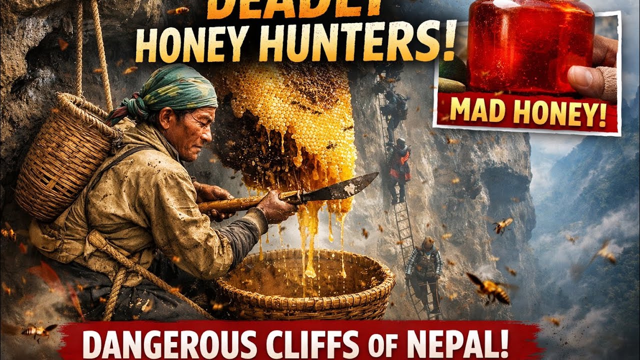 Deadly Himalayan Honey Hunt 🍯 | Nepal’s Cliff Hunters Risk Death for Mad Honey