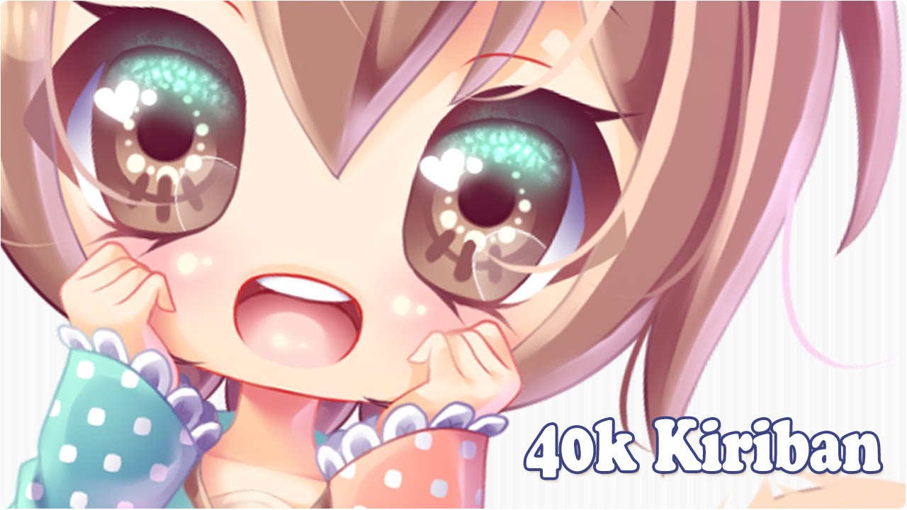 (Paint Tool SAI) 40k Kiriban chibi! [Speed Paint, HD]