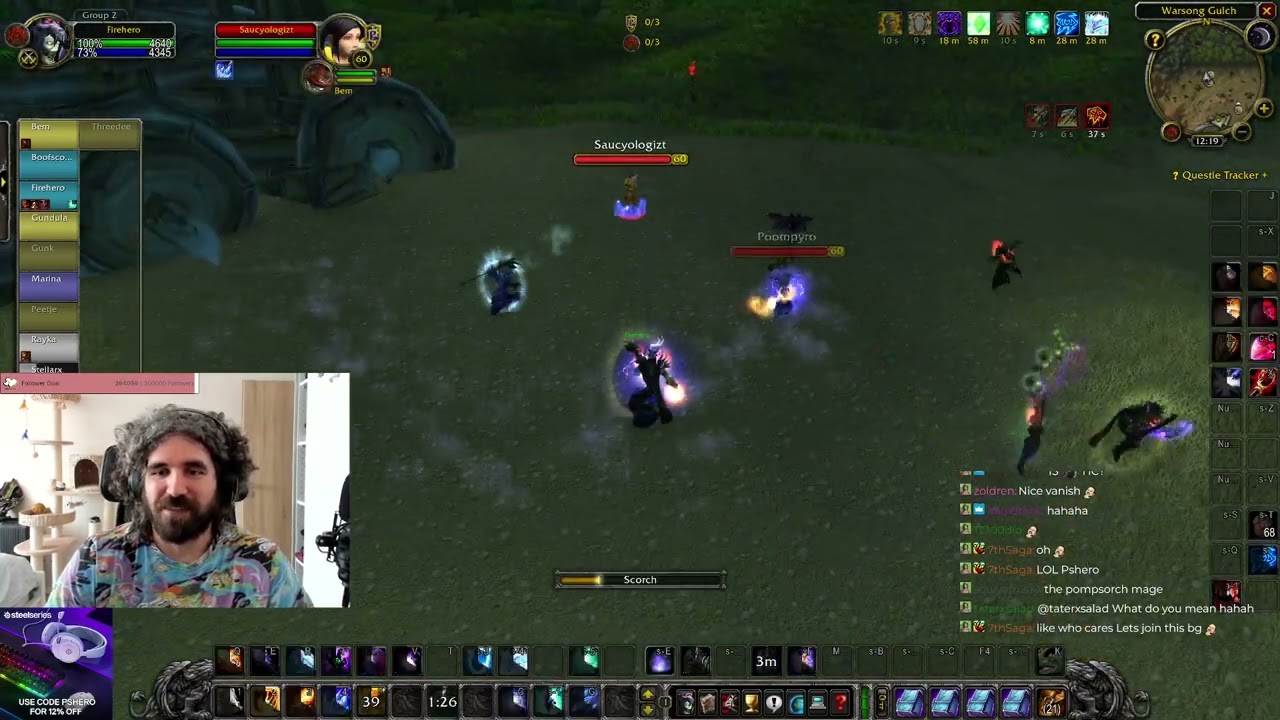 I tried to play fire mage and this is what happened