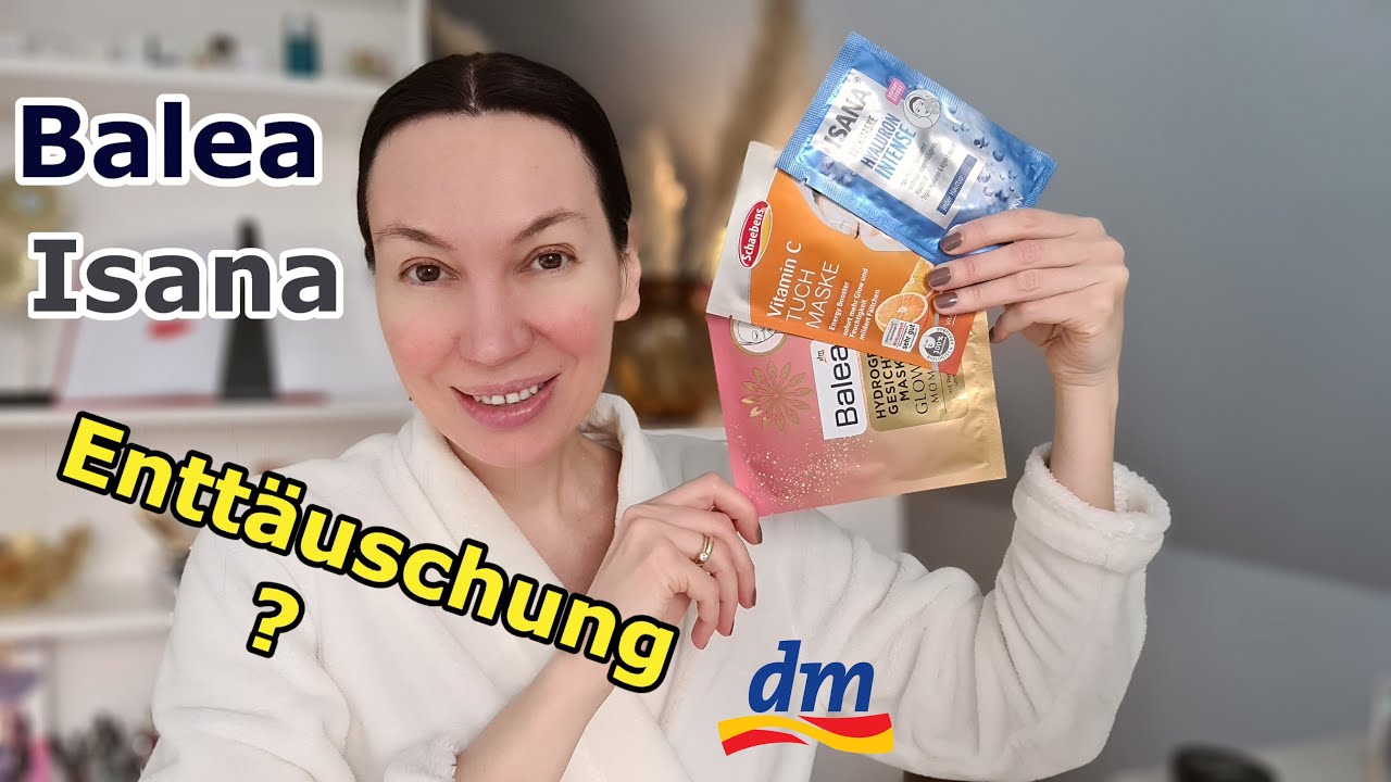 Tuchmasken BALEA • ISANA • SCHAEBENS Live Test • meine Studio | Natali NB