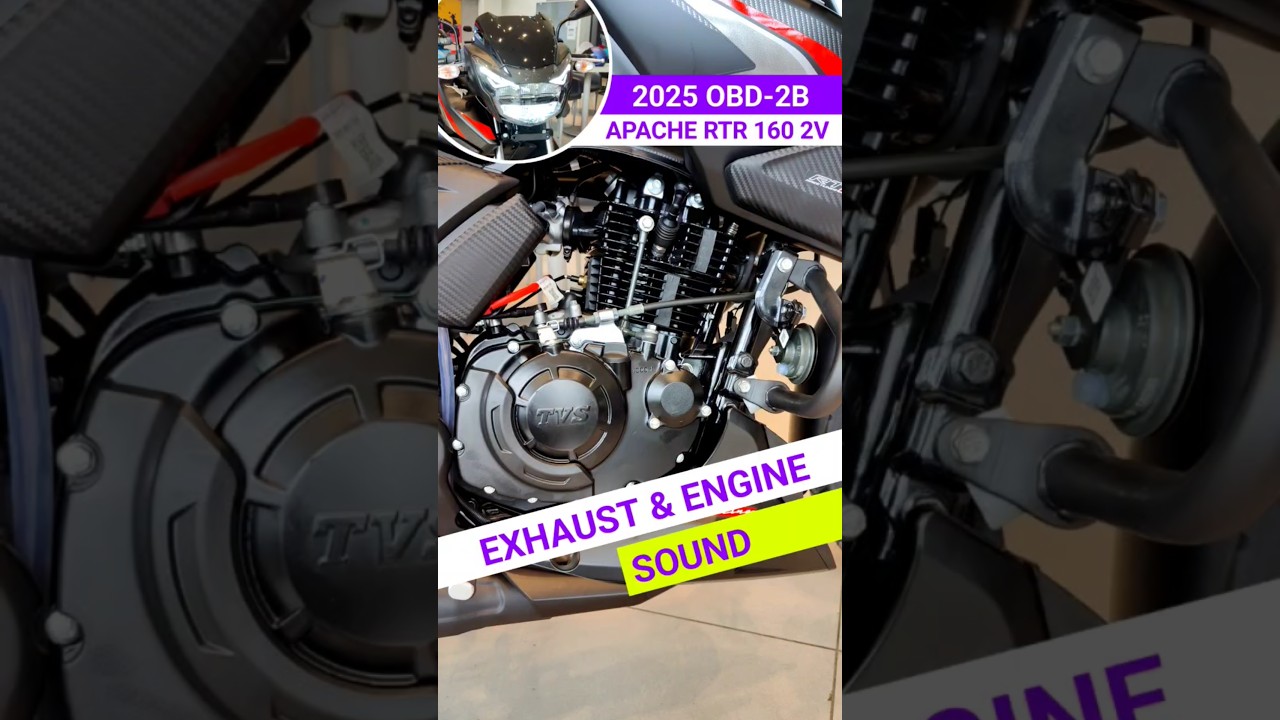 2025 Tvs Apache RTR 160 2V Exhaust Sound | #exhaust #shorts #shortvideo #viral #viralvideo #tvs