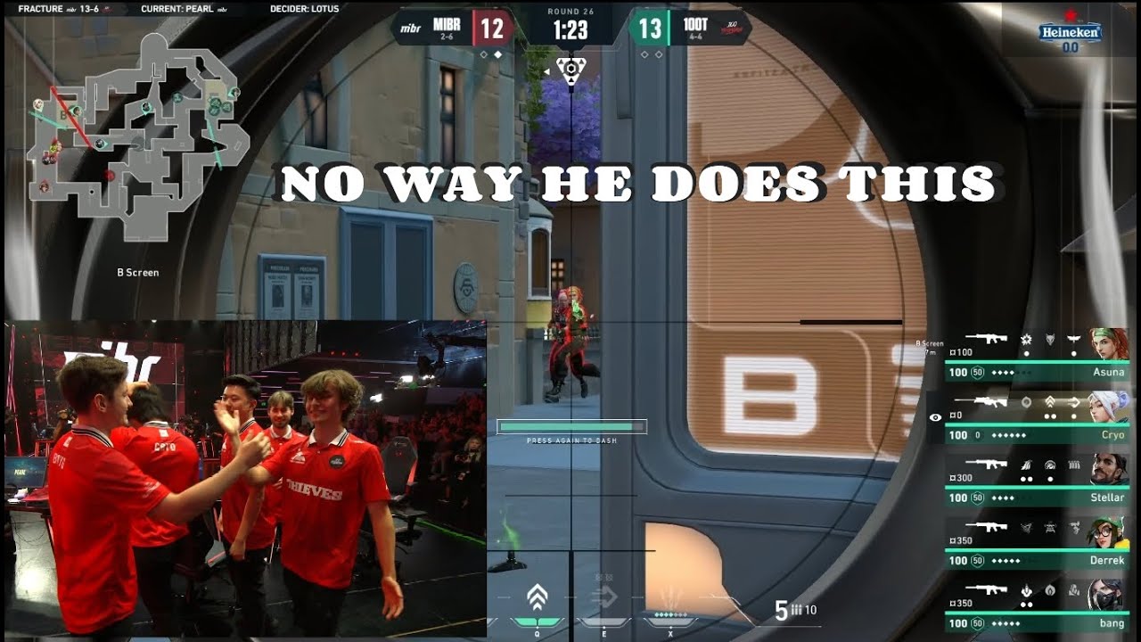 100T CRYO with an INSANE ACE to win the map
