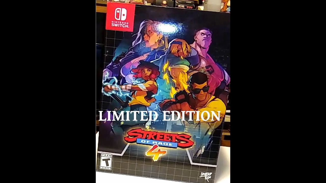 Streets of Rage 4 Limited Edition Unboxing (Nintendo Switch)