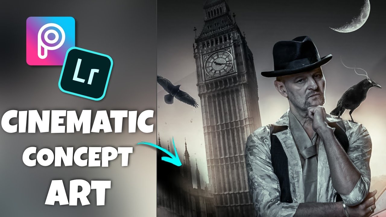 Picsart Raven Man Concept Art Tutorial
