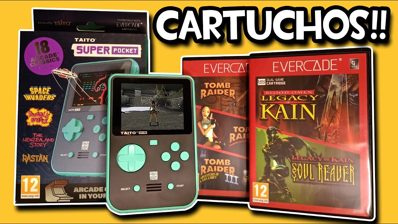 SUPER POCKET la portatil con CARTUCHOS de EVERCADE 😲 | Hyper Mega Tech!