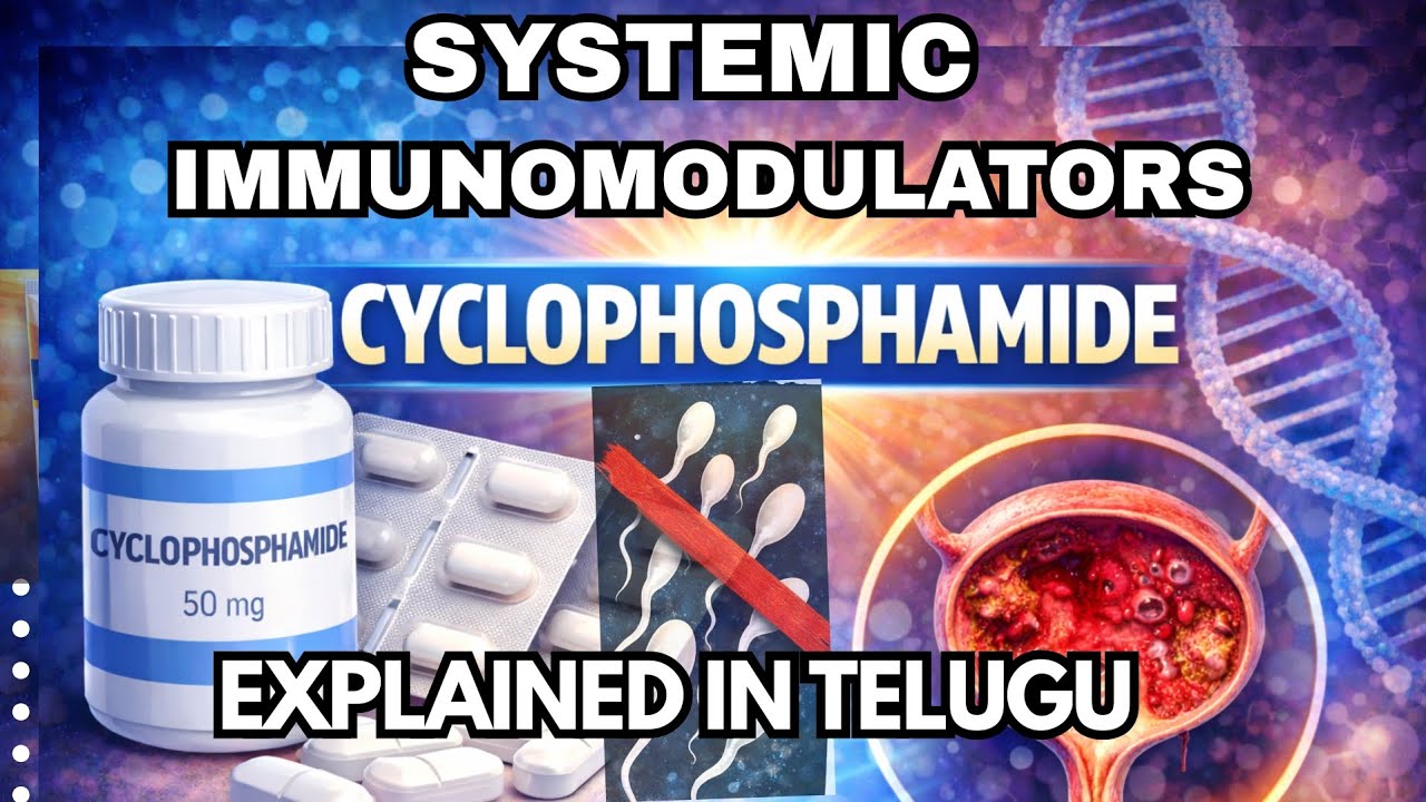 Cyclophosphamide MOA Simplified | Alkylating Agent Explained in telugu