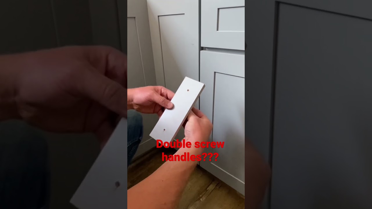 Quick hack on installing big cabinet handles!